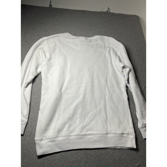 Victorias Secret Pink GRAPHIC Triumph White Pullover SLOUCHY CAMPUS CREW XS - Picture 7 of 7